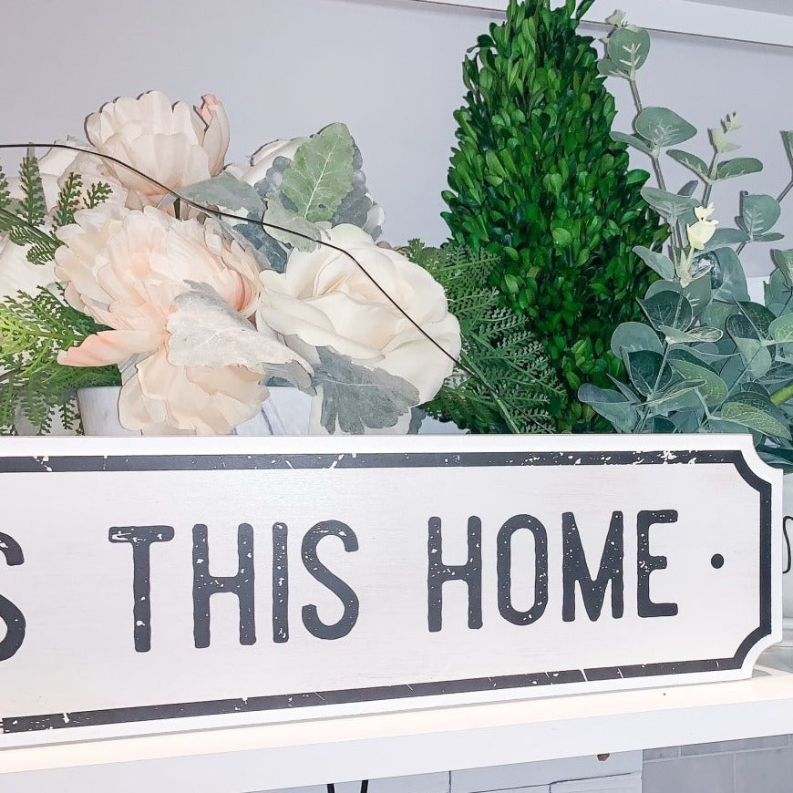 Farmhouse Wood Wall Sign Bless This Home Eat Good Food Rustic Hanging Plaque