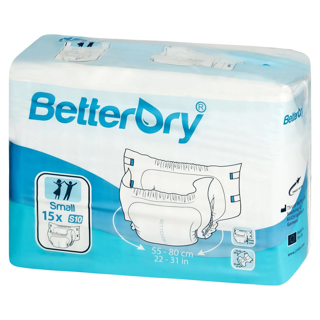 BetterDry Overnight Adult Diapers w/ Plastic Backing
